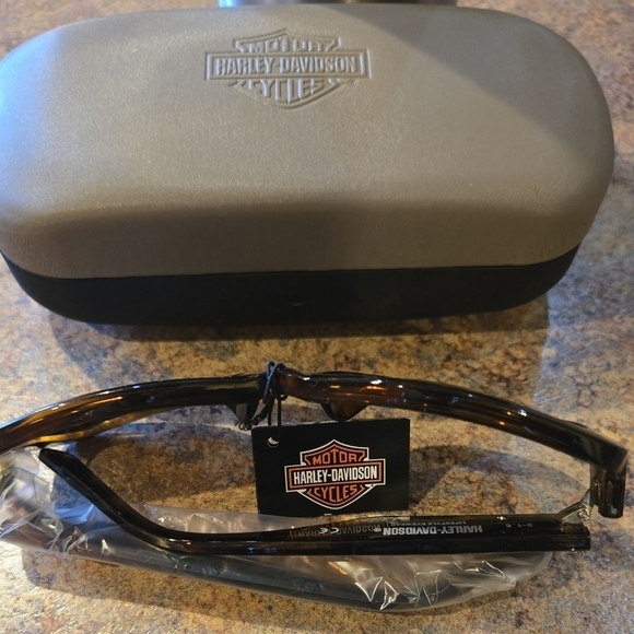 HARLEY-DAVIDSON HD 5032S 52E TORTOISE / GOLD DESIGNER SHINY ARMS HOT SUNGLASSES - Picture 6 of 10